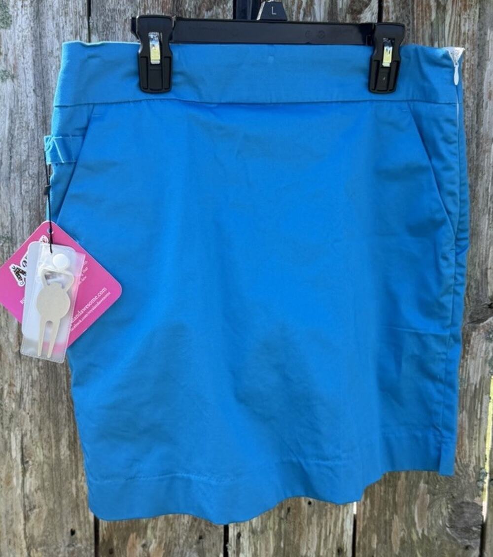 Royal and Awesome Women`s Golf Skort Why So Blue Golf Skirt NWT Size 4